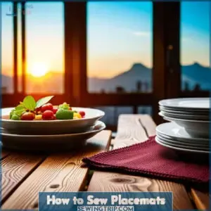 how to sew placemats