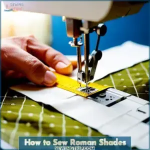 how to sew roman shades