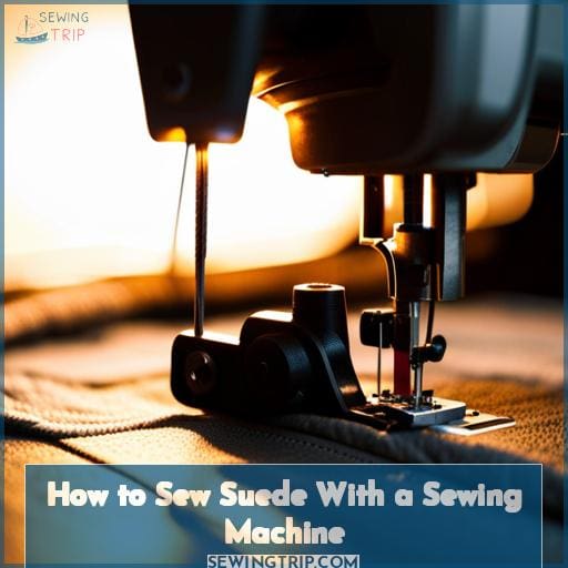 How to Sew Suede With a Sewing Machine How to Sew Suede With a Sewing Machine