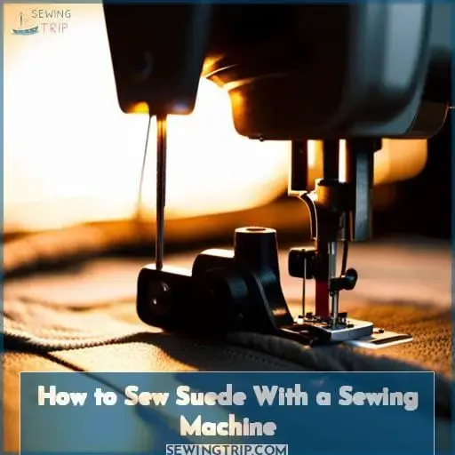 How to Sew Suede With a Sewing Machine