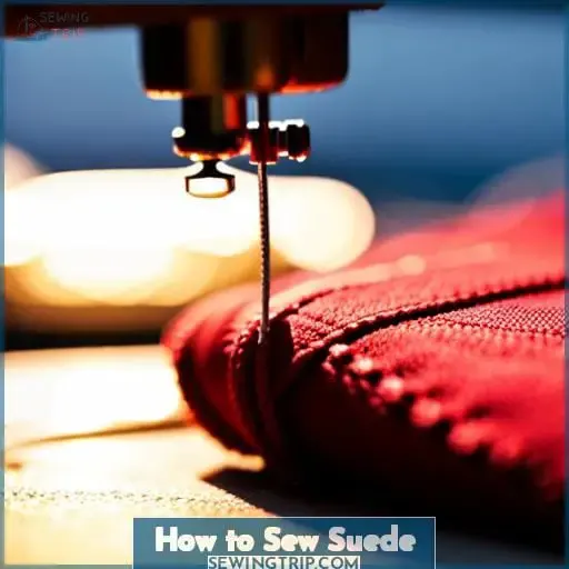 How to Sew Suede