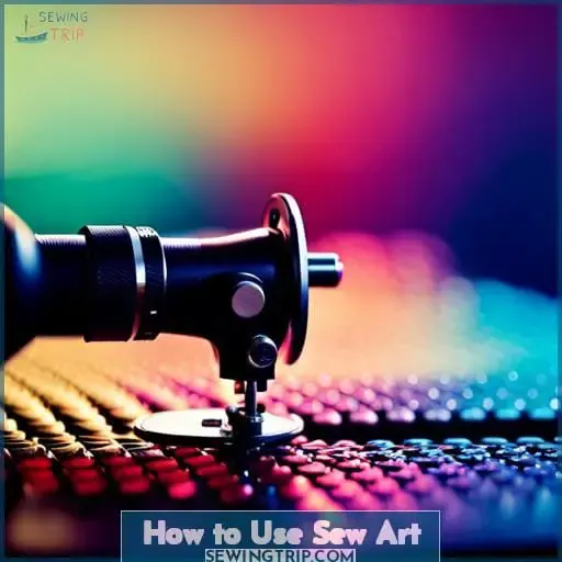 how to use sew art