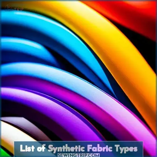 list of synthetic fabric types