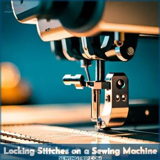 Locking Stitches on a Sewing Machine