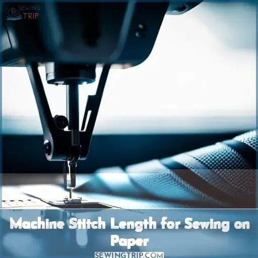 Machine Stitch Length for Sewing on Paper