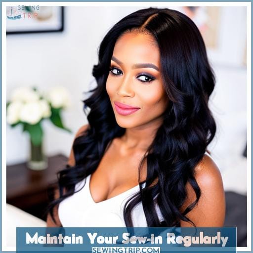 Maintain Your Sew-in Regularly