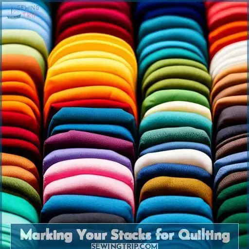 Marking Your Stacks for Quilting