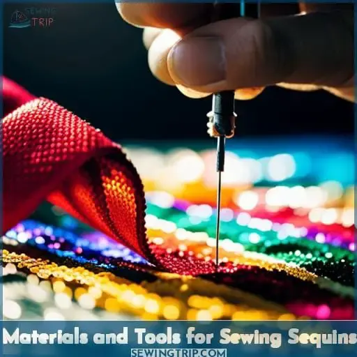 Materials and Tools for Sewing Sequins