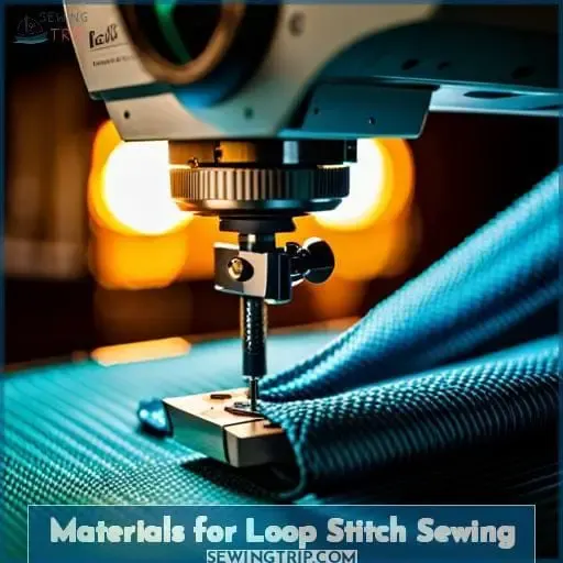 Materials for Loop Stitch Sewing