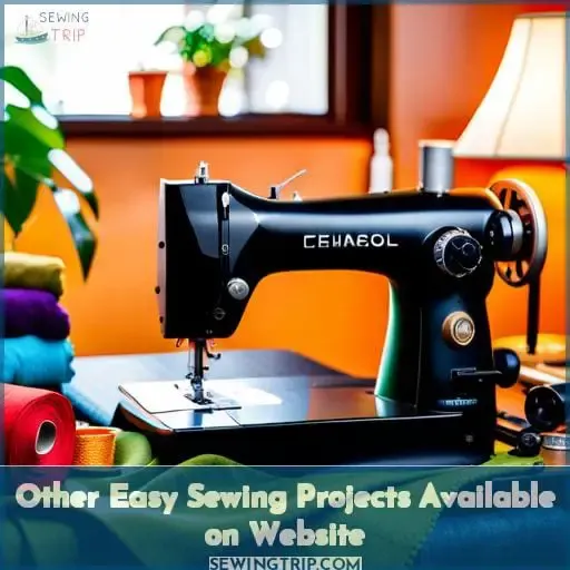 Other Easy Sewing Projects Available on Website