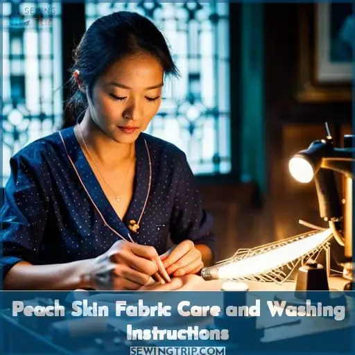 Peach Skin Fabric Care and Washing Instructions