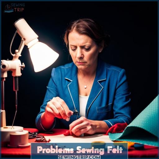 problems sewing felt problems sewing felt