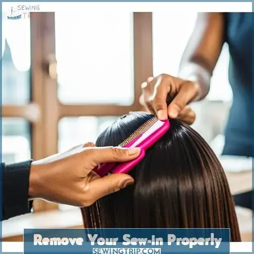 Remove Your Sew-in Properly