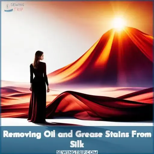 Removing Oil and Grease Stains From Silk