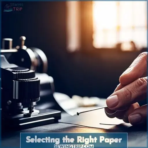 Selecting the Right Paper