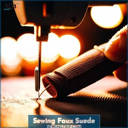 Sewing Faux Suede