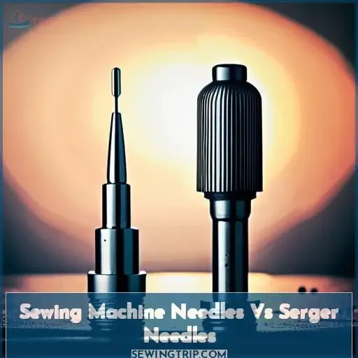 sewing machine needles vs serger needles