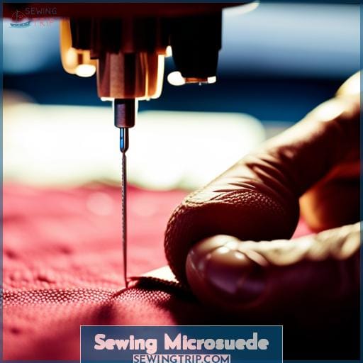 Sewing Microsuede Sewing Microsuede