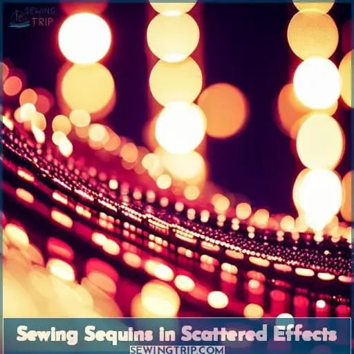 Sewing Sequins in Scattered Effects