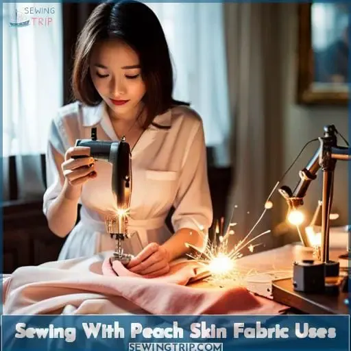 sewing with peach skin fabric uses