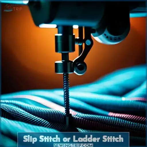 Slip Stitch or Ladder Stitch