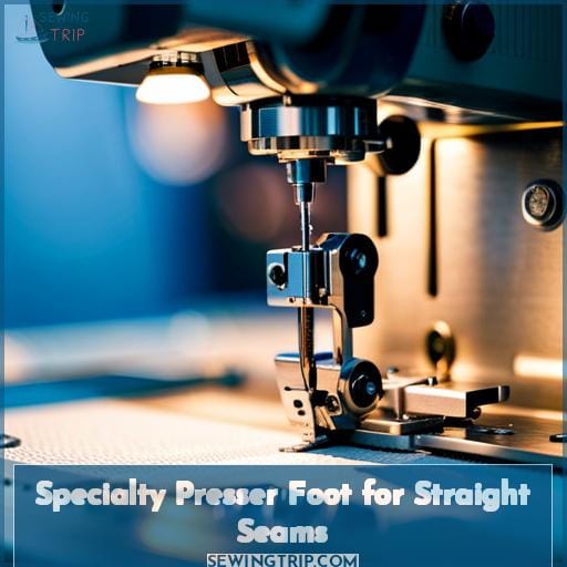 Specialty Presser Foot for Straight Seams
