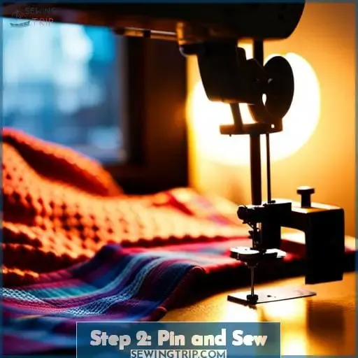 Step 2: Pin and Sew