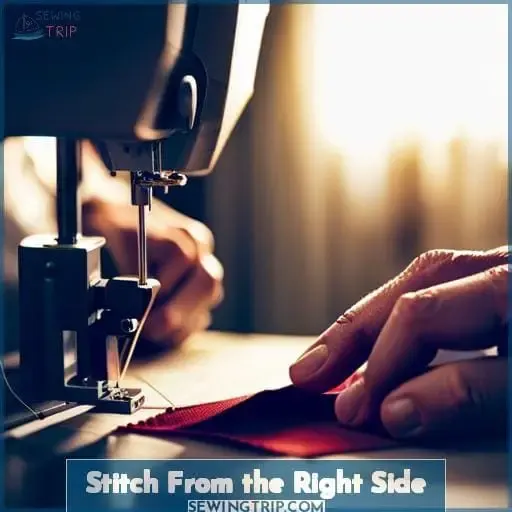 Stitch From the Right Side