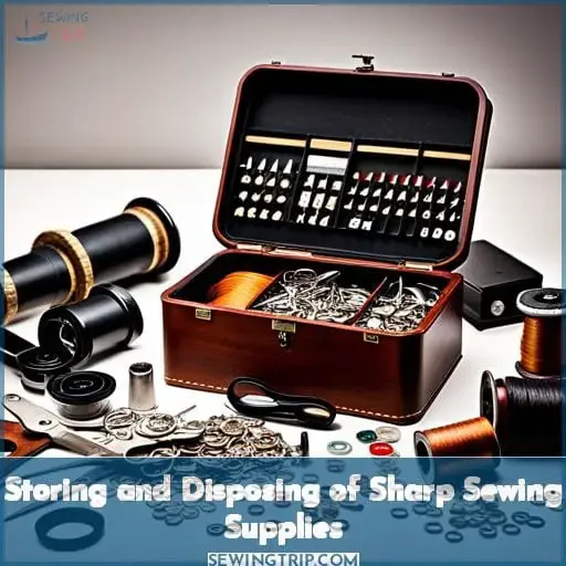 Storing and Disposing of Sharp Sewing Supplies
