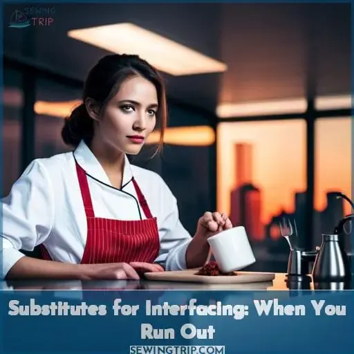 Substitutes for Interfacing: When You Run Out