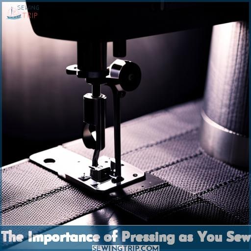 The Importance of Pressing as You Sew