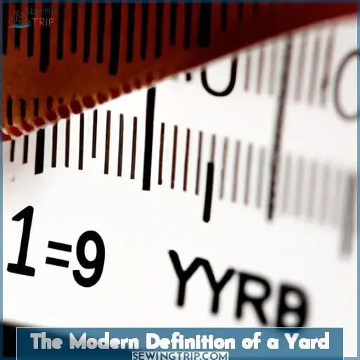 The Modern Definition of a Yard
