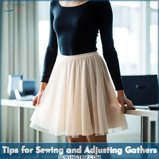 Tips for Sewing and Adjusting Gathers