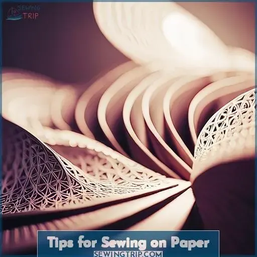 Tips for Sewing on Paper