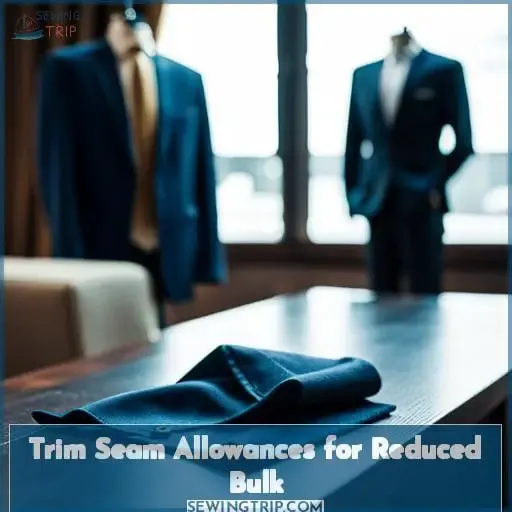Trim Seam Allowances for Reduced Bulk