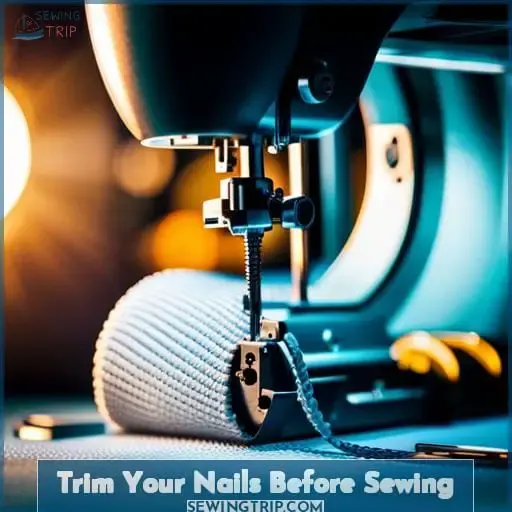 Trim Your Nails Before Sewing