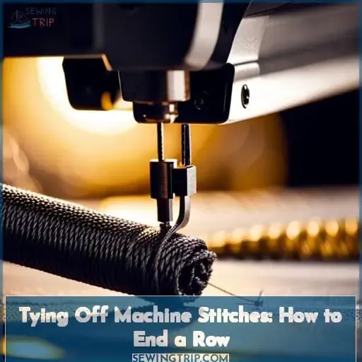 Tying Off Machine Stitches: How to End a Row