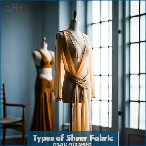 types of sheer fabric