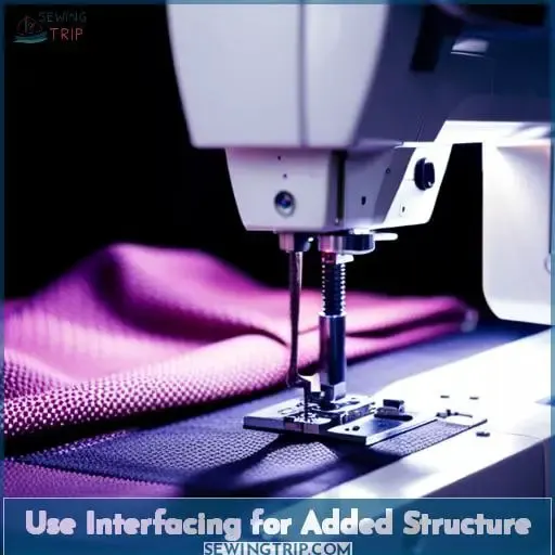 Use Interfacing for Added Structure