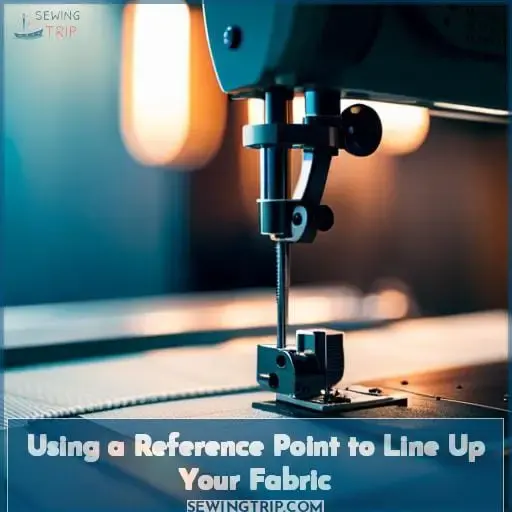 Using a Reference Point to Line Up Your Fabric