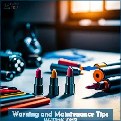 Warning and Maintenance Tips