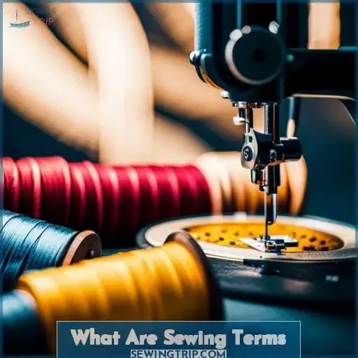 what are sewing terms