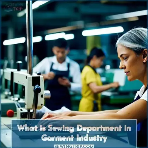 what is sewing department in garment industry
