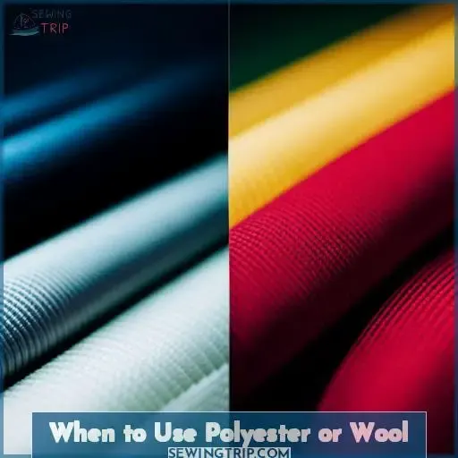 When to Use Polyester or Wool