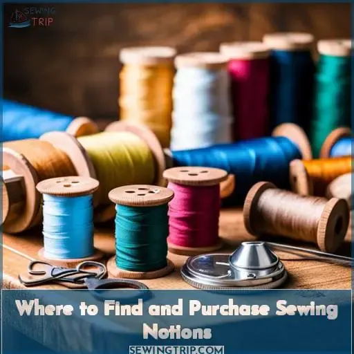 Where to Find and Purchase Sewing Notions