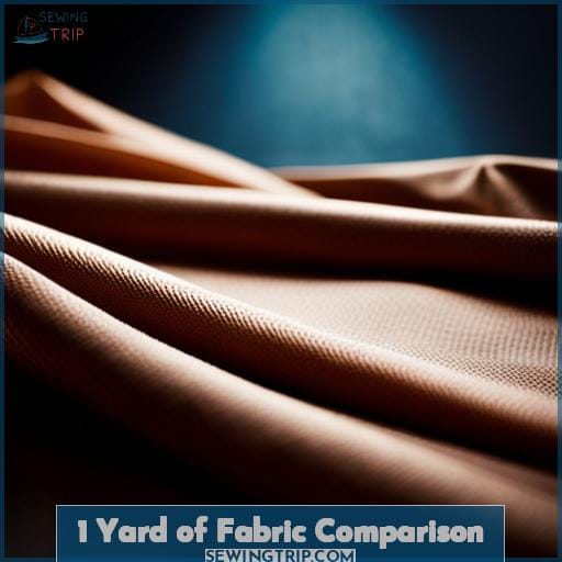 1 Yard of Fabric Comparison 1 Yard of Fabric Comparison