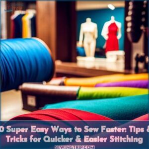10 Super Easy Ways to Sew Faster: Tips & Tricks for Quicker & Easier Stitching 16 10 super easy ways to sew faster