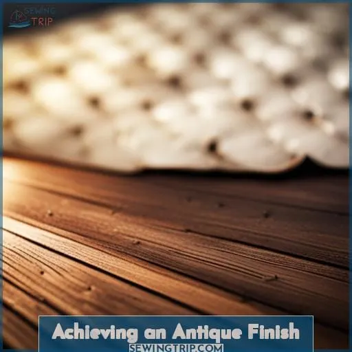 Achieving an Antique Finish