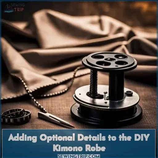 Adding Optional Details to the DIY Kimono Robe