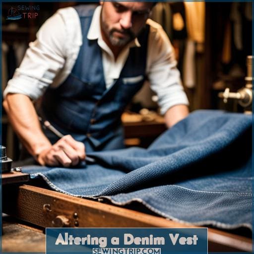 Altering a Denim Vest Altering a Denim Vest